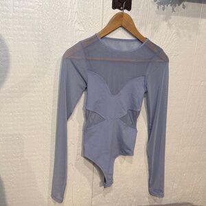 All an Illusion Bodysuit NWOT periwinkle